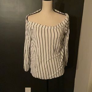 Boohoo over the shoulder top